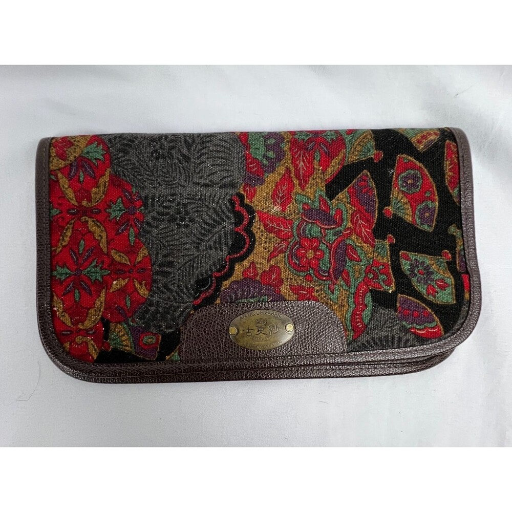 SARASA by Unicraftman Clutch Bag Patchwork Antique Fabric Floral Asian Boho